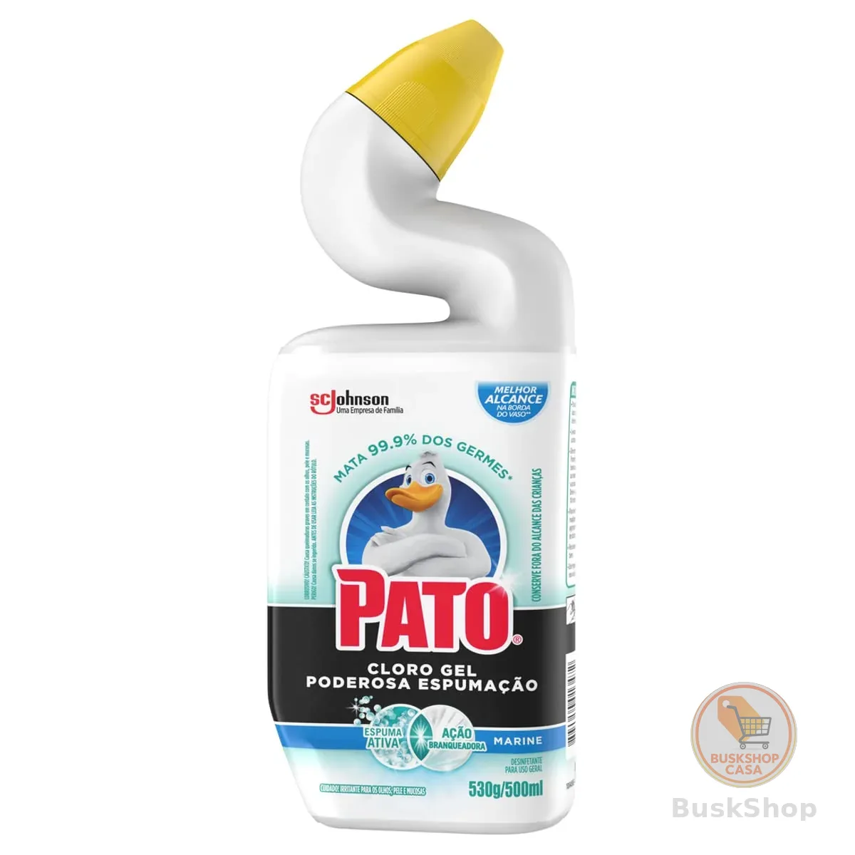Pato Limpador Sanitário Cloro Gel Ativo Marine 500Ml