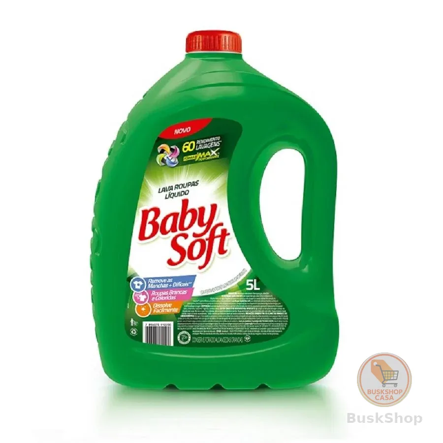 Lava Roupas Líquido Baby Soft Max Performance Verde - 5L