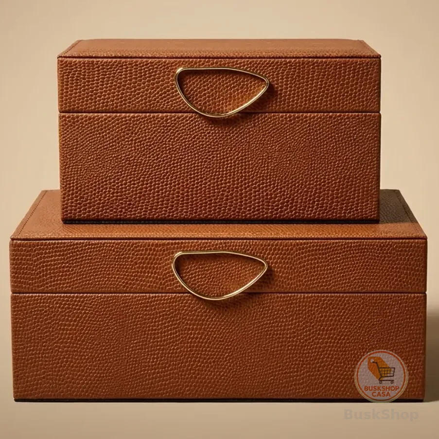 Kit 2x Caixas Decorativas Mocca Paramount Mocca