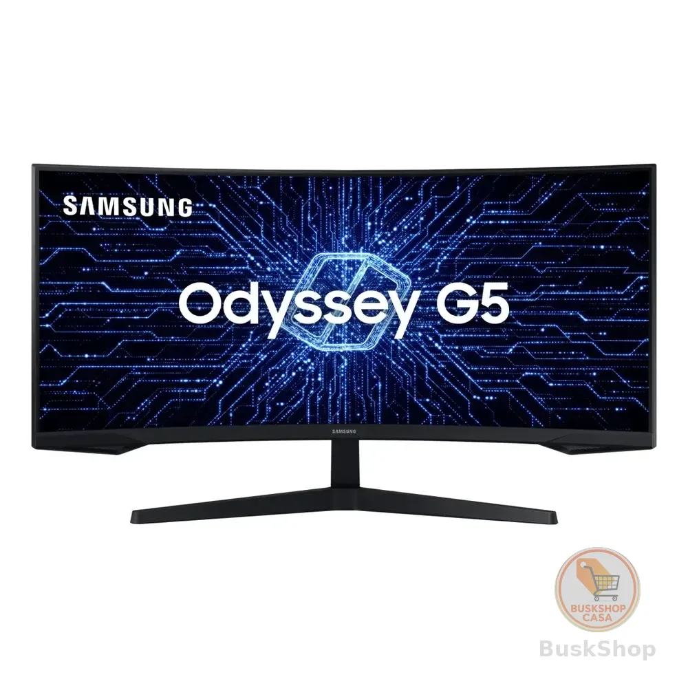 Monitor Gamer Curvo Samsung Odyssey 34" G5 165 Hz 1ms Ultrawide Preto