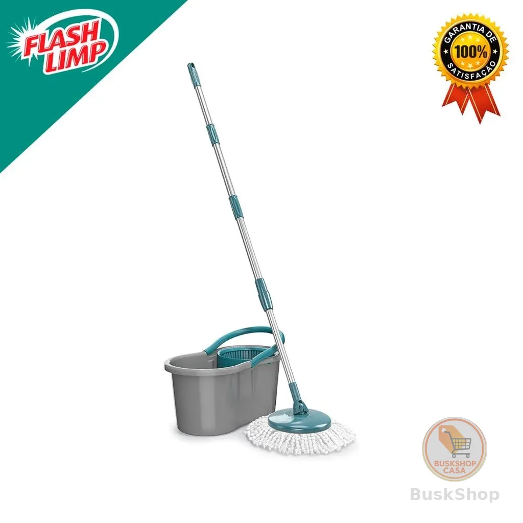 Mop FIT Giratorio, balde com 8 litros, MOP5010 , Flash Limp