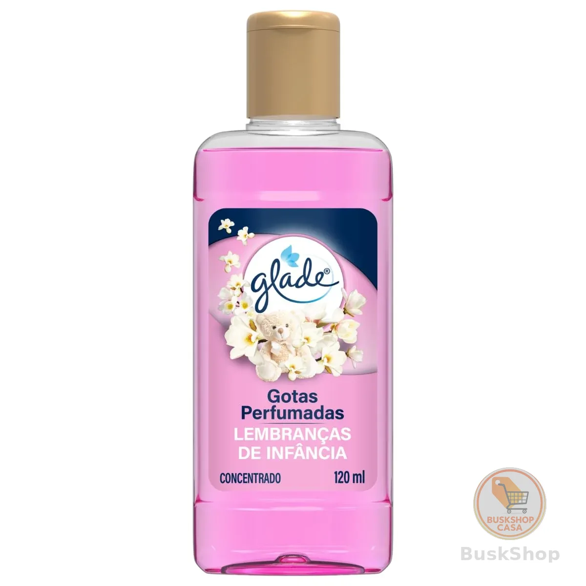 Glade Limpador Perfumado Concentrado Lembranças de Infância, Gotas Perfumadas com Óleos Essenciais, 120ml