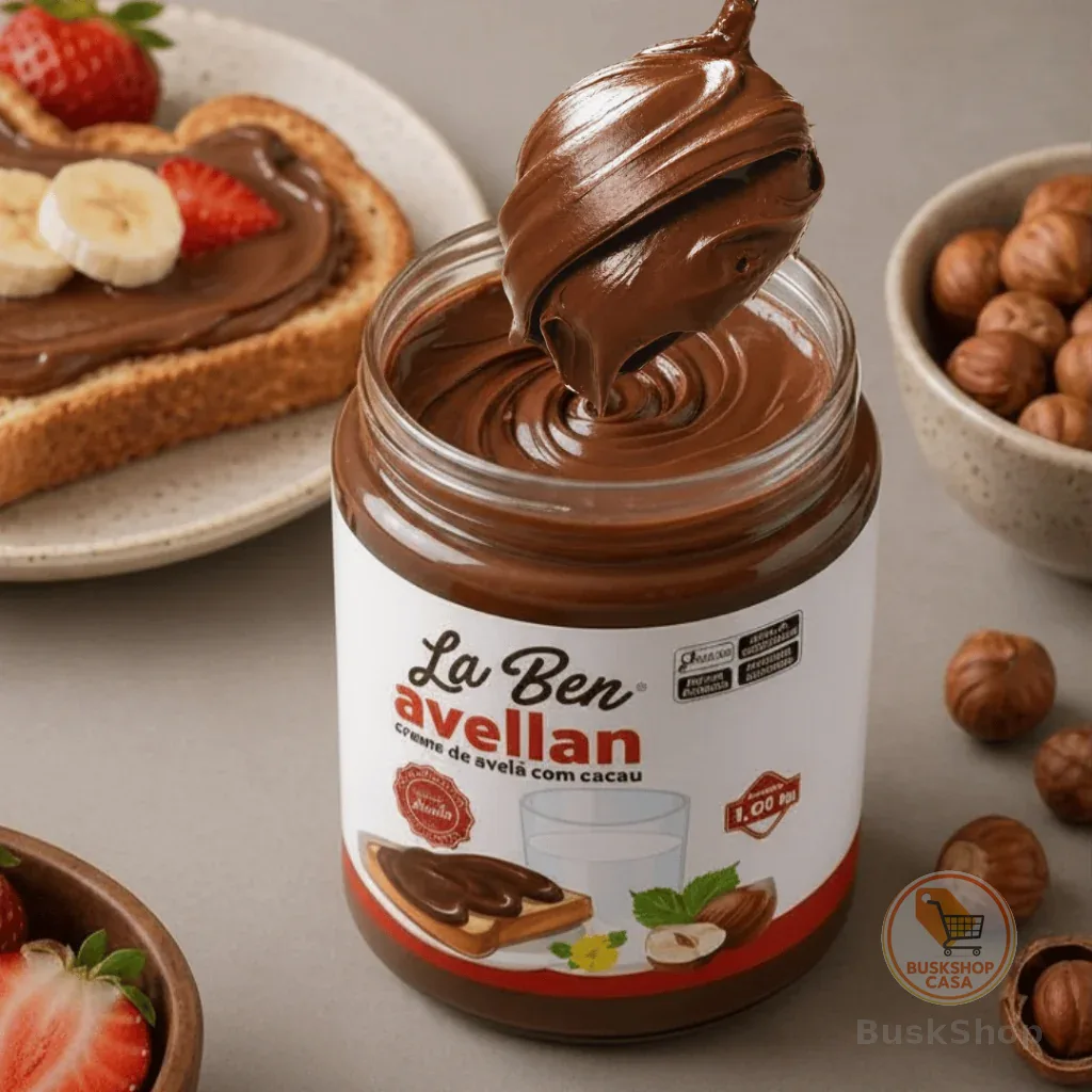Creme de Avelã com Cacau 1kg La Ben - Doce no pote