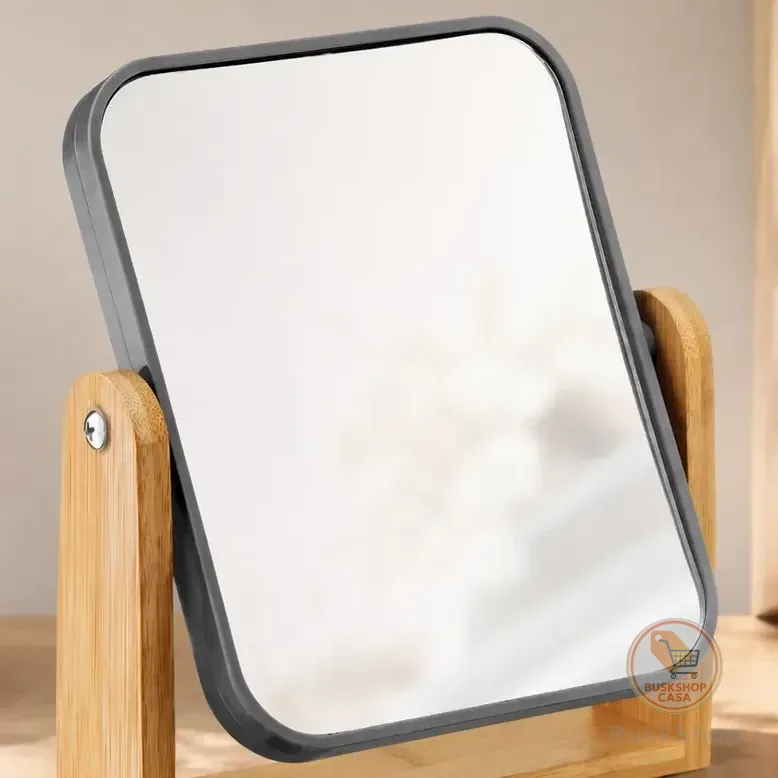Espelho De Mesa Dupla Face Com Aumento 2x Maquiagem Moderno