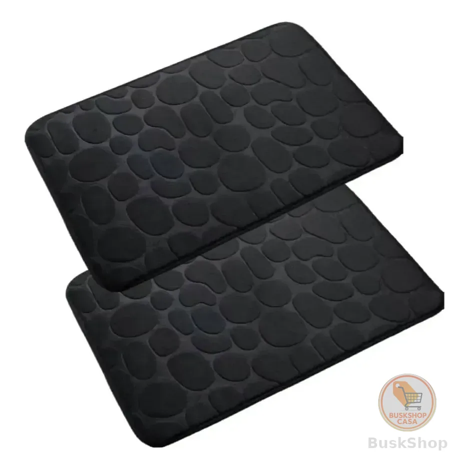 Kit2 Tapete Banheiro Soft Super Absorvete Anti Derrapante