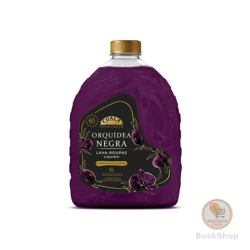 Coala Laundry Lava Roupas Líquido 3 Litros Orquídea Negra