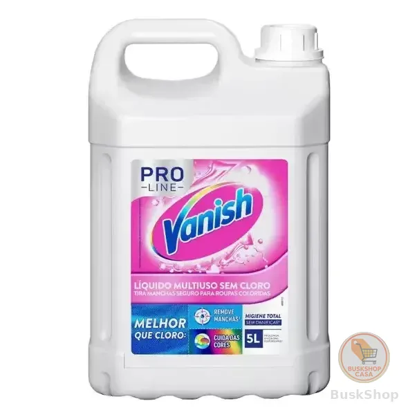 Tira Manchas Vanish Líquido Multiuso para Roupas Coloridas Pro Line 5L