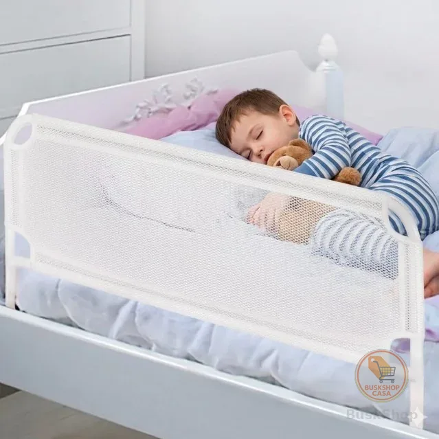 Grade de Cama Alta 1,20cm Comprimento Master Proteção Infantil Adulto Idoso Reforçada Dobrável e Lavável