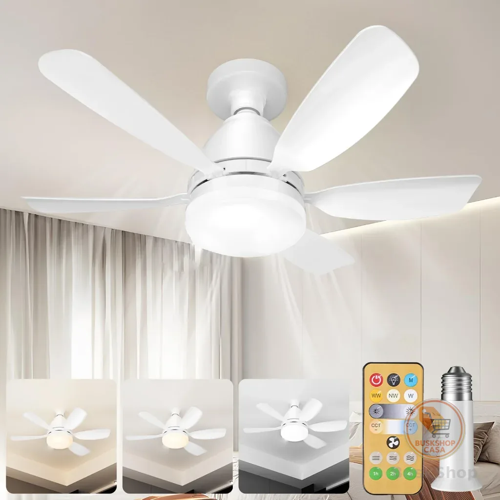 Ventilador com Luminária Mais Vendido com Conforto bivolt + controle remoto