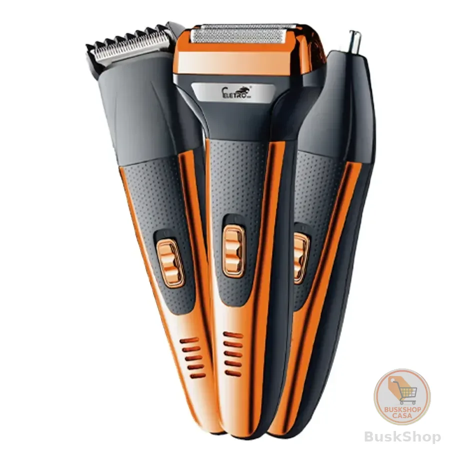 Maquina Barbear,aparelho De Barbear Eletrico Multifuncio Laranja 5v