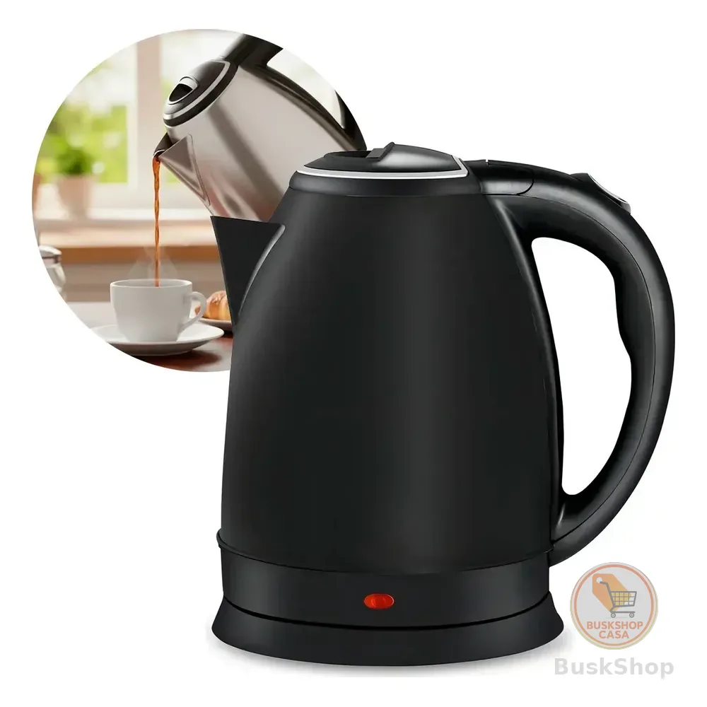 Chaleira Elétrica Preto 1,8l Grande Rápida 110v 1500w Café