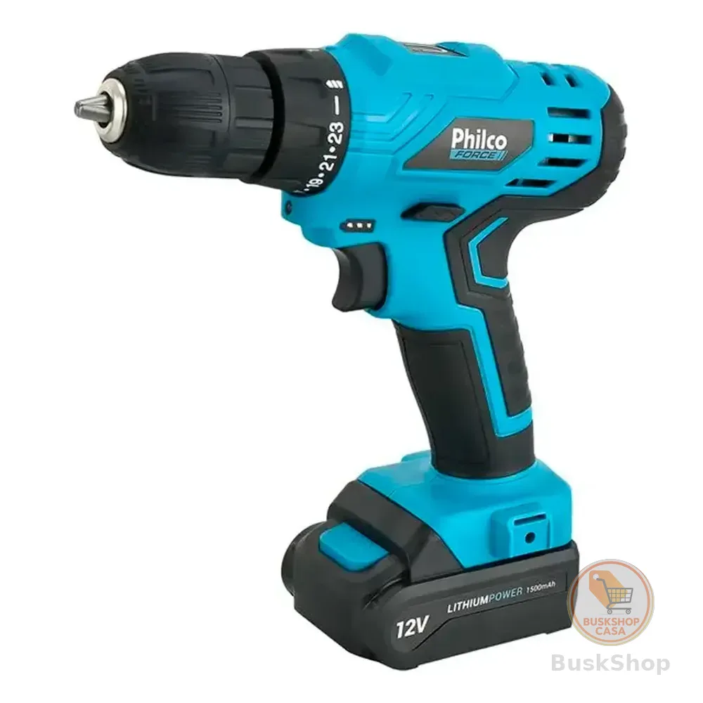 Furadeira e Parafusadeira Sem Fio Philco 12v