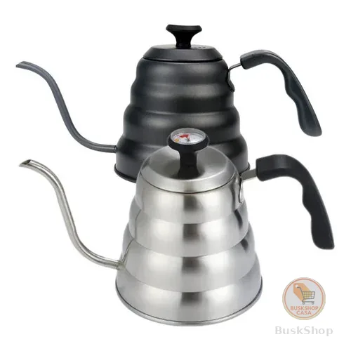 Chaleira Bico De Ganso Fino Barista Cafe C/ Termôtro 1.2 L