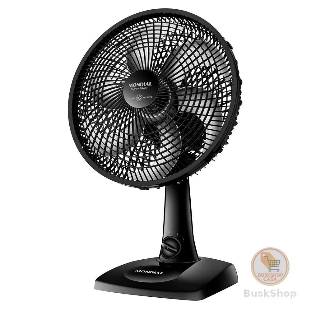 MONDIAL Ventilador de Mesa 110V, 30cm, 6 pás, Super Power - VSP-30-B