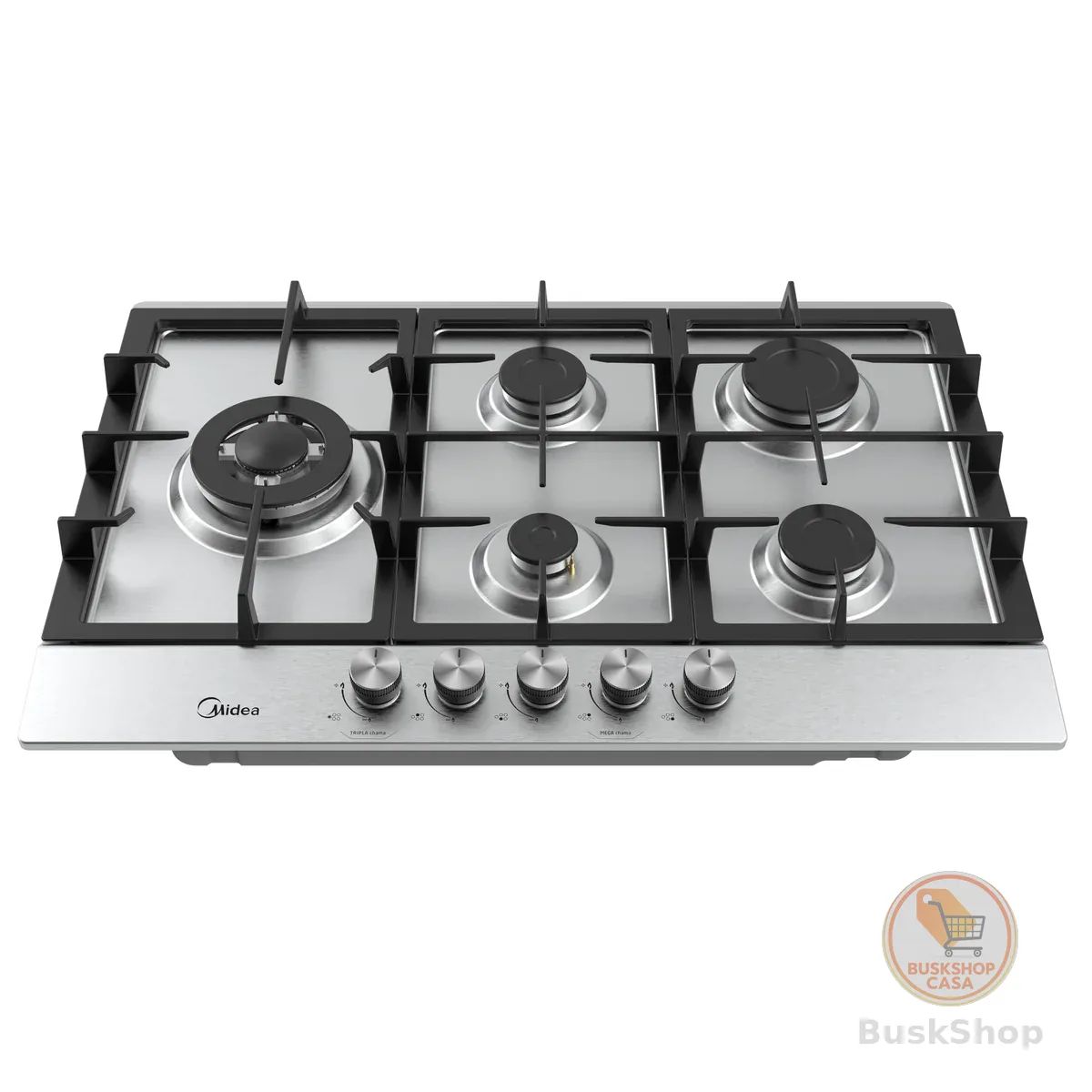 COOKTOP INOX 5 BOCAS - Midea