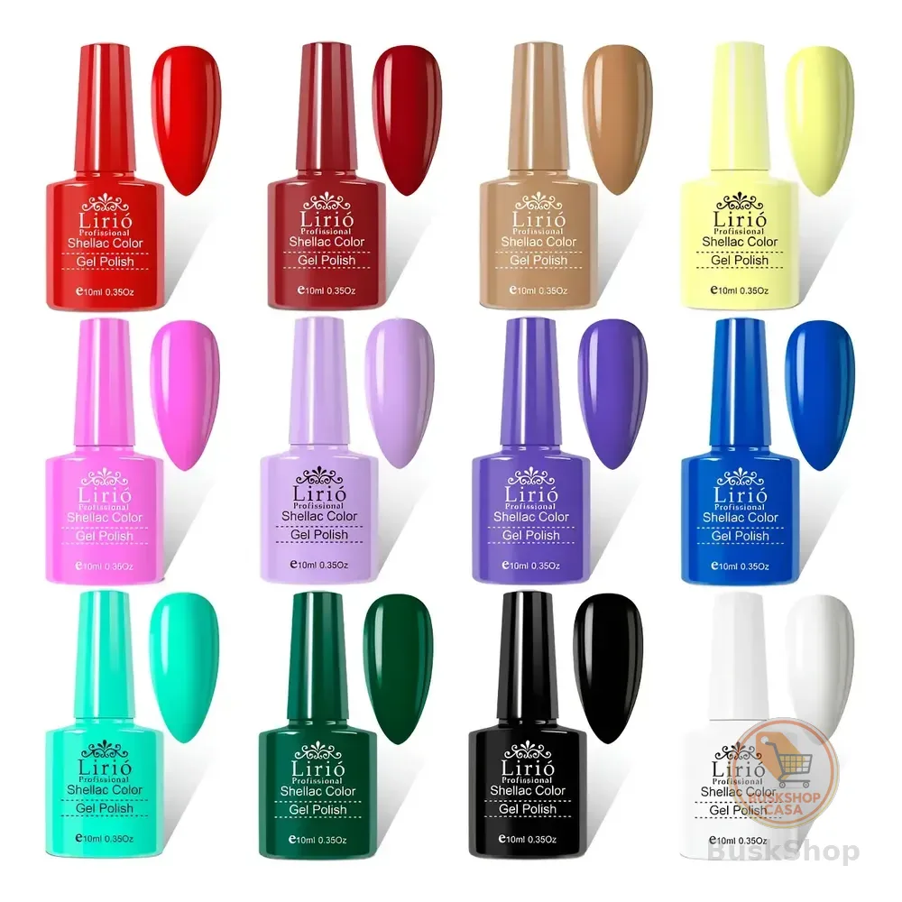 Kit 10 Esmaltes Unha Gel Polygel Manicure Pedicure Sortidos