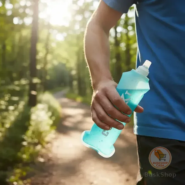 Garrafa De Água Hidratação Corrida Dobrável 250ml Ou 500ml