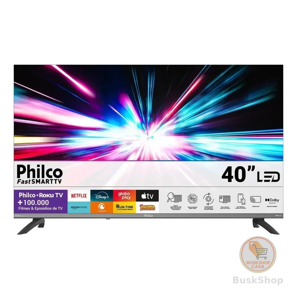 Smart Tv Philco 40 P40vik Led Roku Dolby Audio Wi-fi Hdmi Hdr Full Hd 110/220v