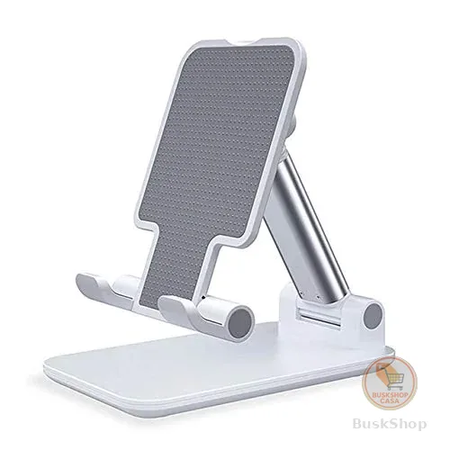 Suporte de Mesa para Celular Ajustável Articulado Tablet Smartphone (Branco)