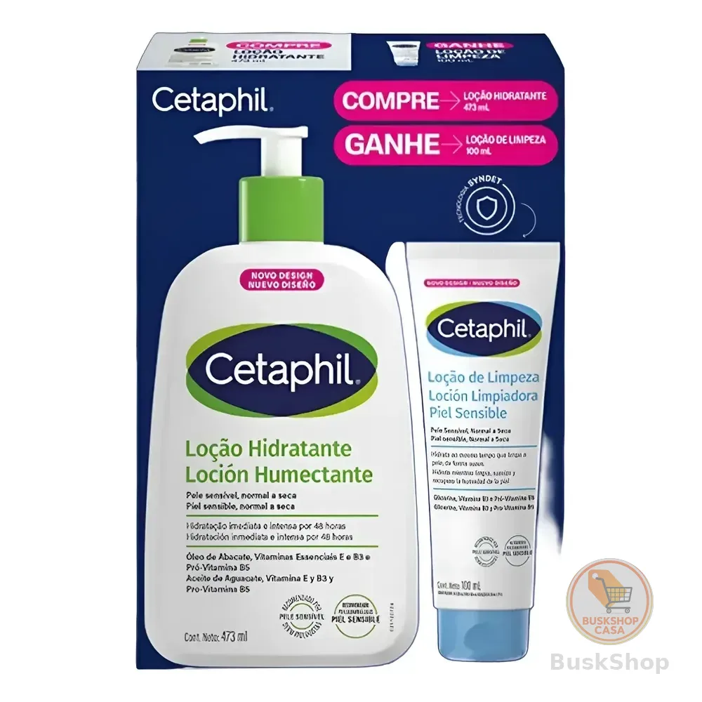 Kit Cetaphil Loção 473ml + Loção de Limpeza 100ml