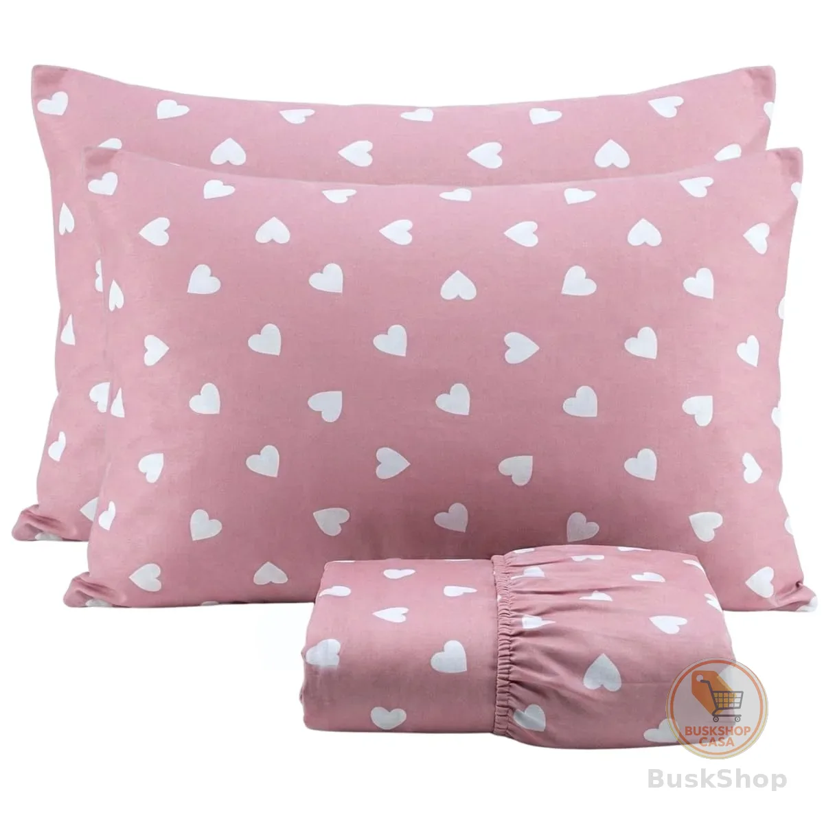 Cozzilar Jogo de Lençol Cama Queen Malha 100% Algodão 3 Peças Estampado Kit Inclui 1 Lençol Queen Com Elástico e 2 Fronhas Toque Macio (Modelo 7)