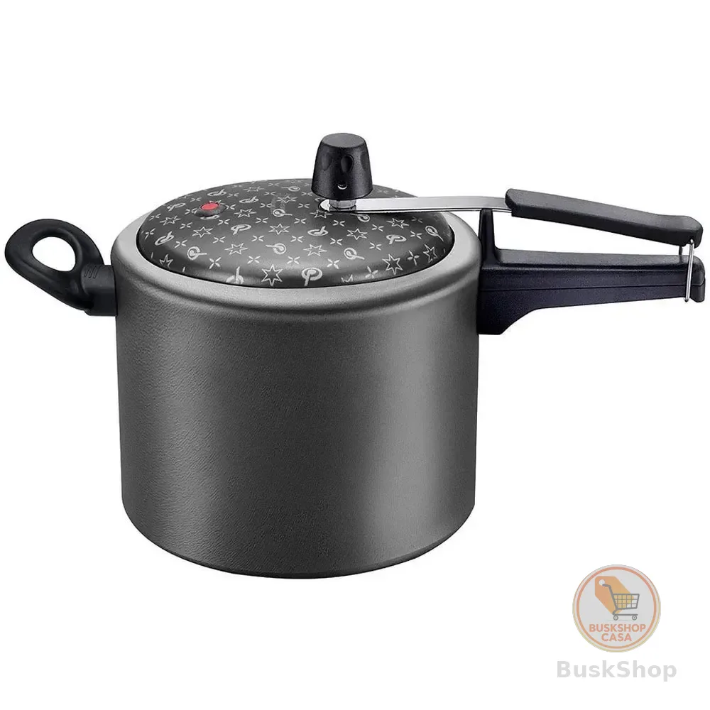 Panela De Pressão Antiaderente 4,5 Litros Panelux Magnific Cinza