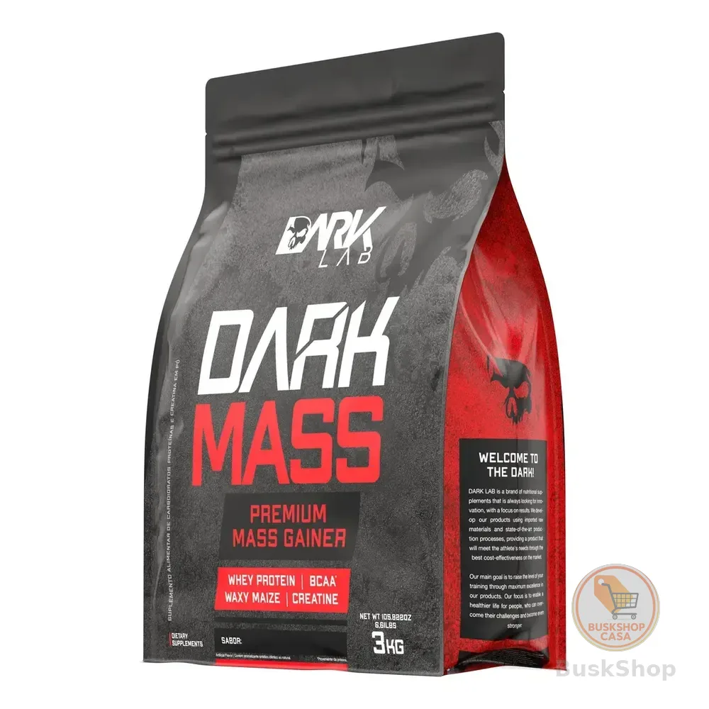 Hipercalórico Dark Mass 3kg Dark Lab Sabor Morango