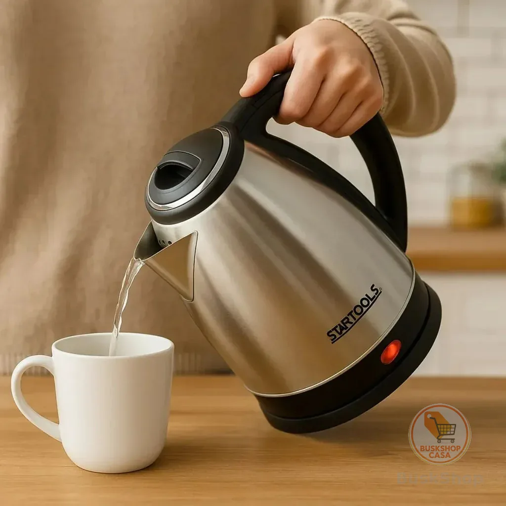 Chaleira Elétrica Jarra 1.8L Café Chá Inox 220v