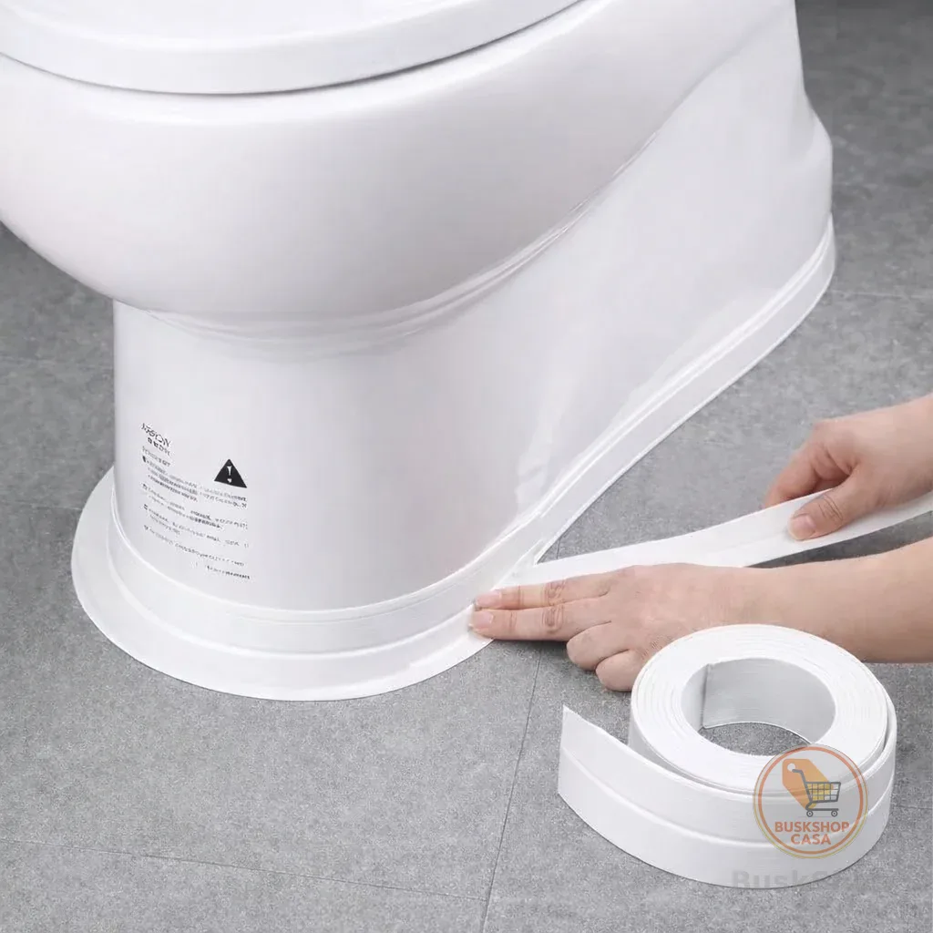 Fita Adesiva de Vedação PVC 5M Impermeável Multiuso para Cozinha e Banheiro