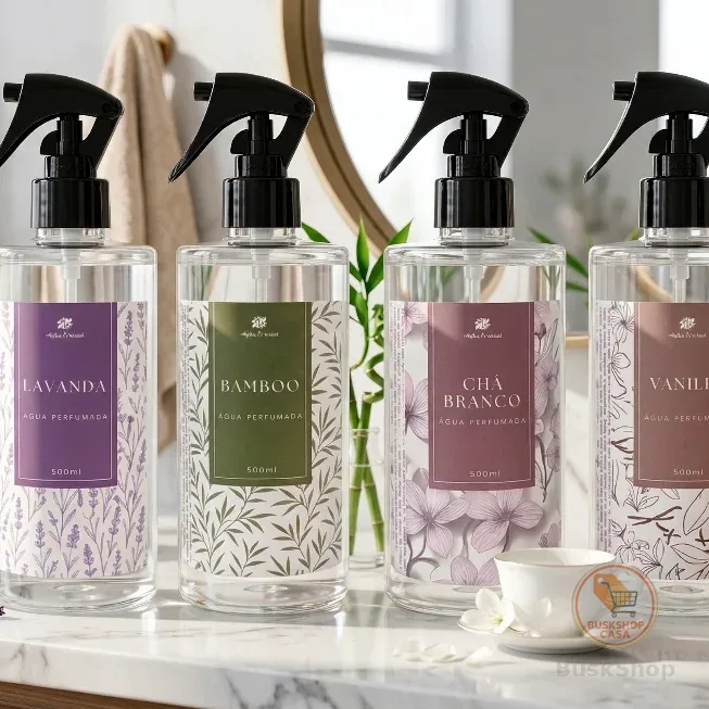 Água Perfumada 500ml Para Lençóis, Roupas e Tecidos + Borrifador Alpha Oriental