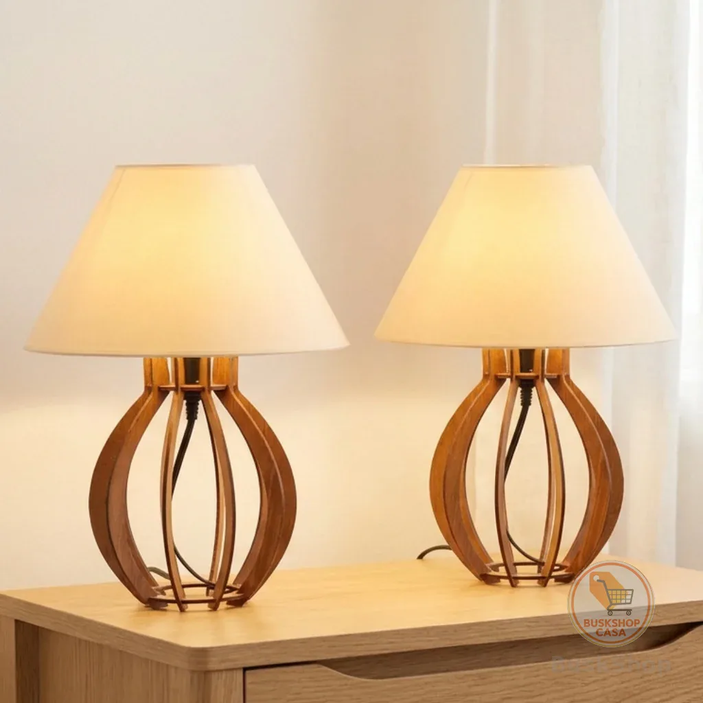 Kit 2 unidades Abajur La Finesse Cupula - Luminária Para Decoração Quarto e Sala