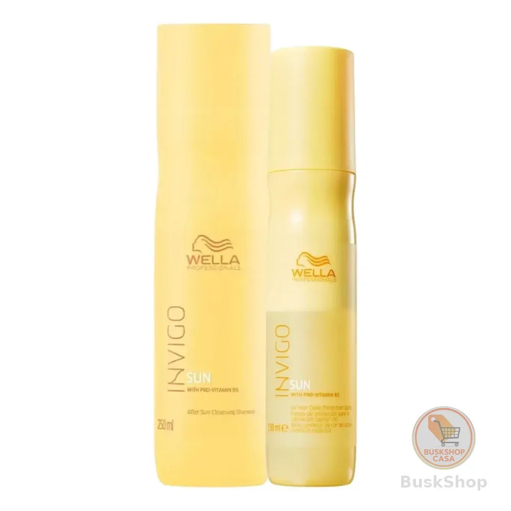Kit Wella Shampoo Invigo Sun Pós Sol 250ml + Spray 150ml