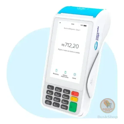 Mercado Pago Point Pro 3 Maquininha 4g C/ Tela Touch Vivo 127/220v Claro