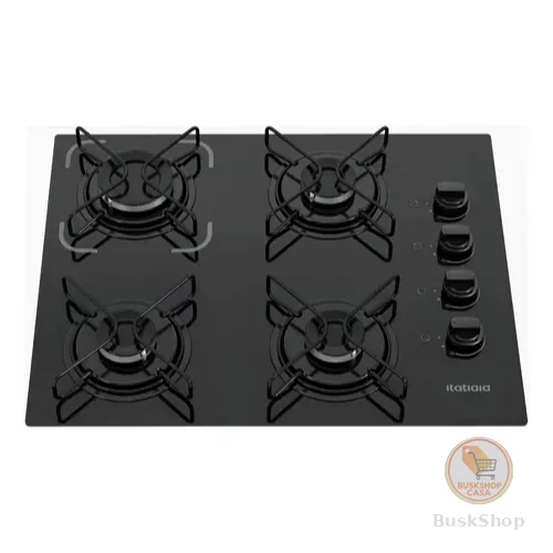 Cooktop Itatiaia Essencial 4 Bocas Preto – Bivolt 127V/220V com Acendimento Automático