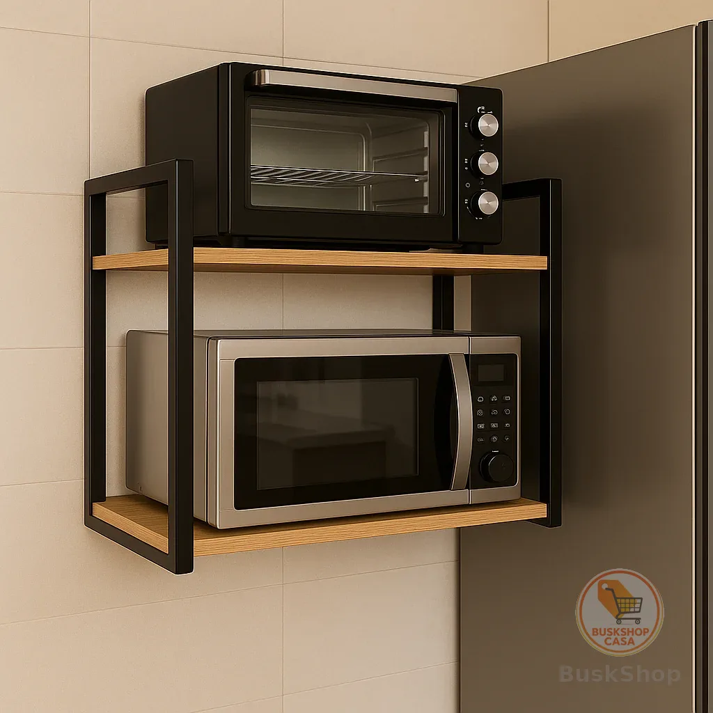 Suporte para Microondas Forno Eletrico Air Frier impressora Prateleira de Parede Nicho Industrial
