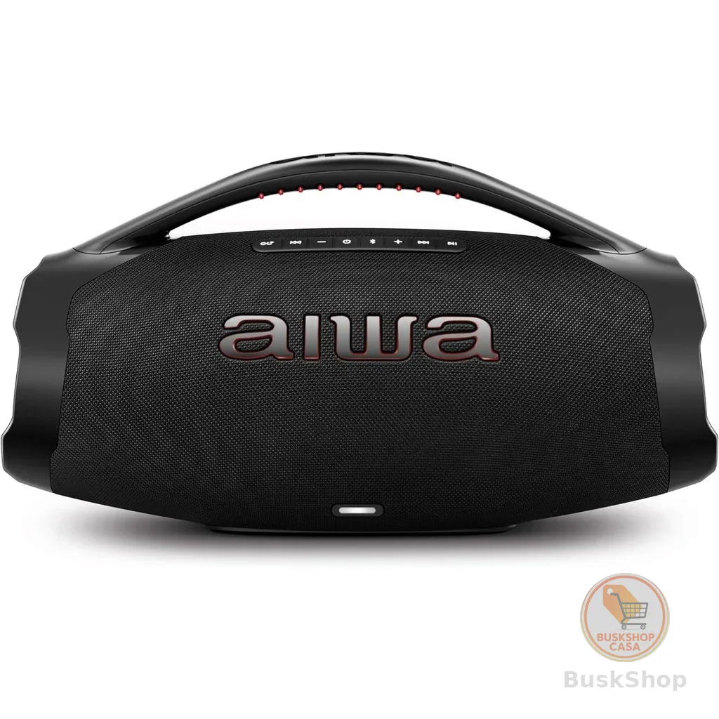 Caixa de Som AIWA a Boombox Plus 200W Bluethooh AWS-BBS-01-B Preto