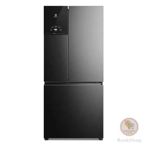 Geladeira/Refrigerador Electrolux Multidoor Efficient com AutoSense e Inverter 590L Black Inox Look IM8B
