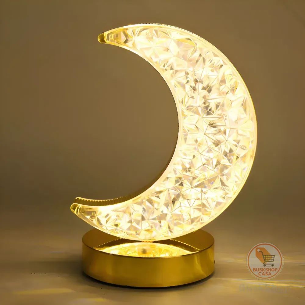 Abajur Luminária Lua Estrela Led Touch Recarregável Usb Cor