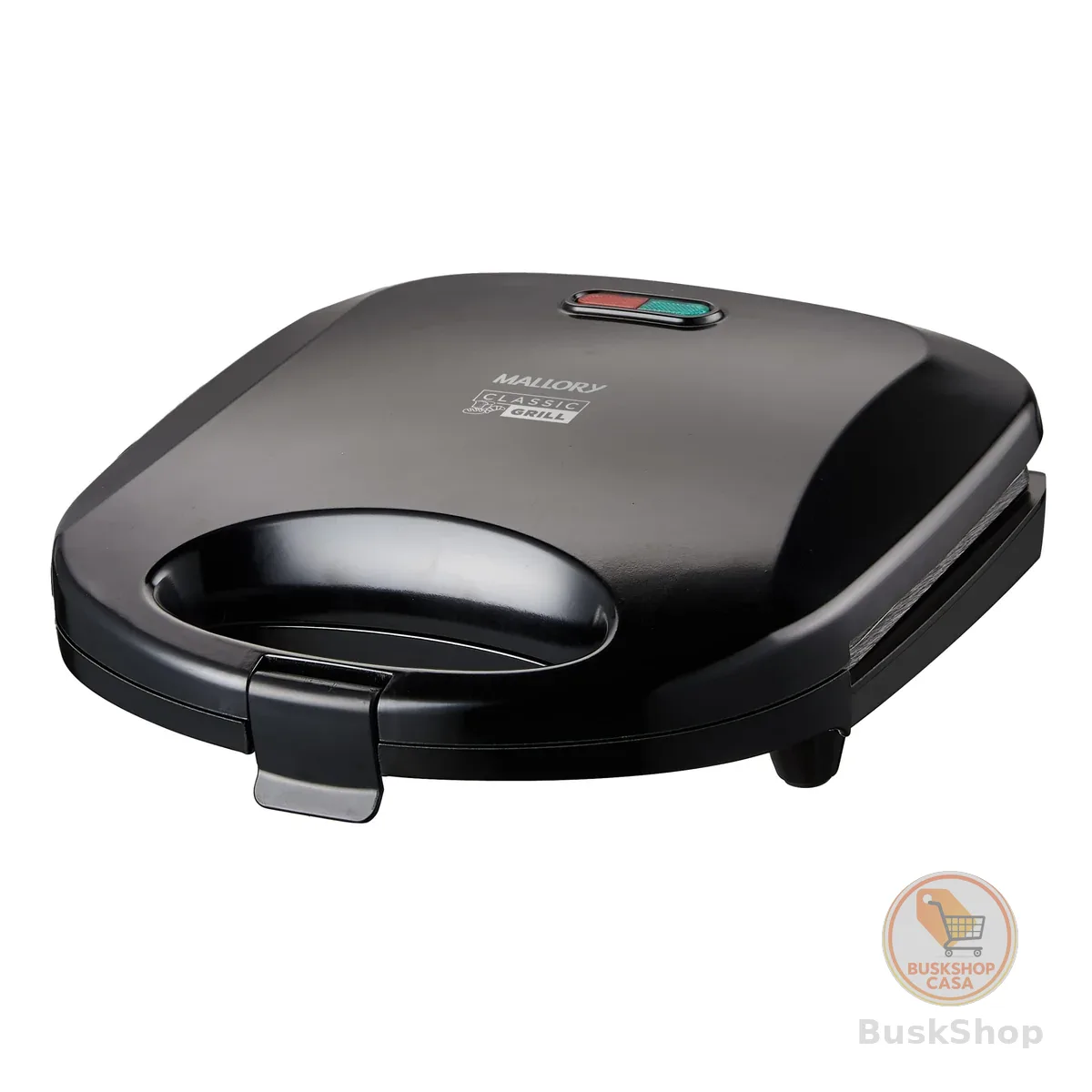 Sanduicheira Elétrica Mallory Classic Grill – 2 em 1, Grelha e Assa Pães, Carnes, Peixes e Legumes, Placas Antiaderentes, Luzes LED- 220V