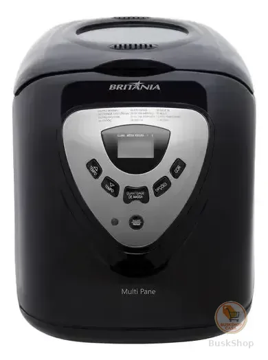 Panificadora Multipane 12P Com Função Timer e Antiaderente Potência de 550W Cor Preto Britânia