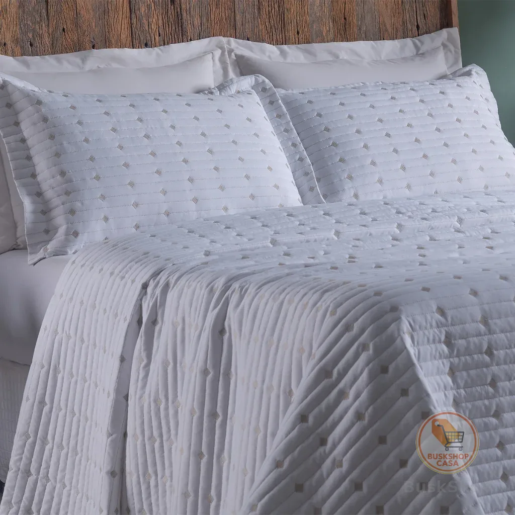 Cobre Leito Decor Para Cama SOLTEIRO / CASAL / QUEEN / SUPER KING Percal 200 Fios Bordado
