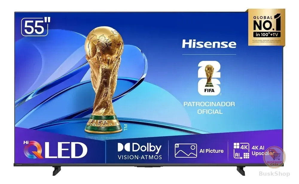 Smart TV Hisense HI-QLED 4K 55" Polegadas com Dolby Vision
