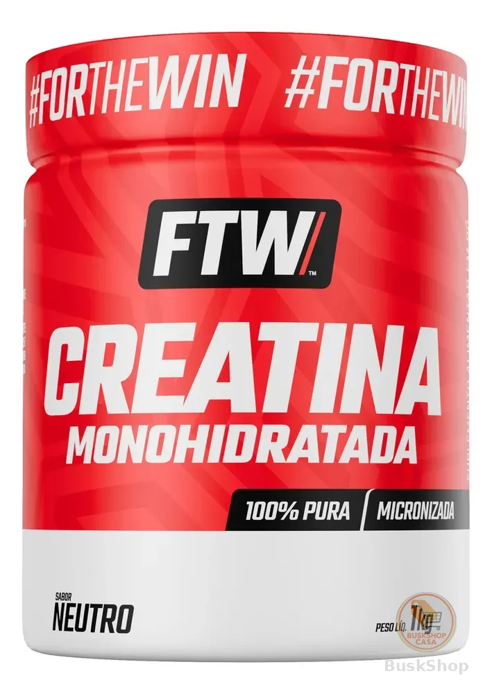 Creatina Monohidratada 100% Pura Pote 1kg - FTW