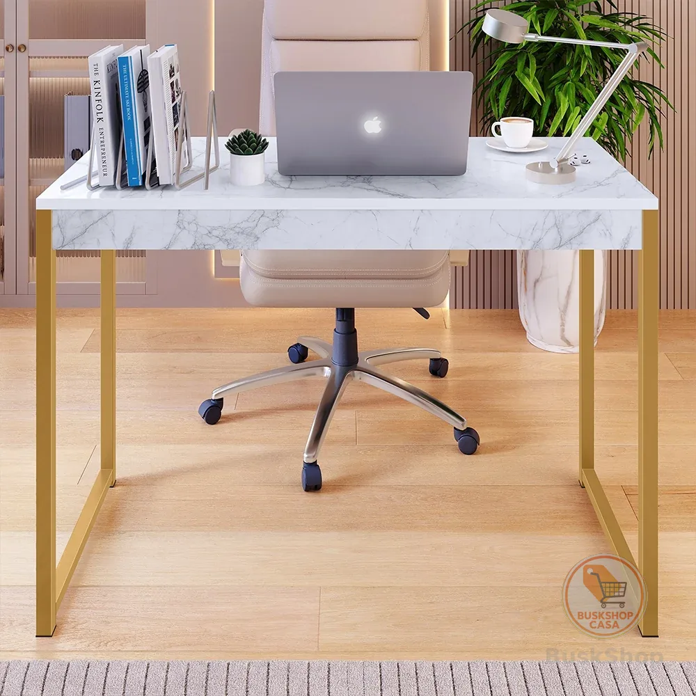 Mesa Escrivaninha Escritório Estudos  Industrial Computador Home Office Moderna Clean Mesa Diretor