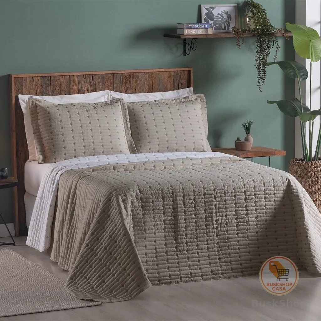 Cobre Leito Decor SOLTEIRO, CASAL, QUEEN e KING Tecido Percal 200 Fios Dupla Face