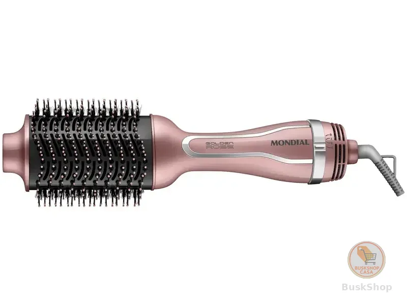 Escova Secadora Mondial ES-02-BI 1200W 3 Níveis de Temperatura Tourmaline Íon