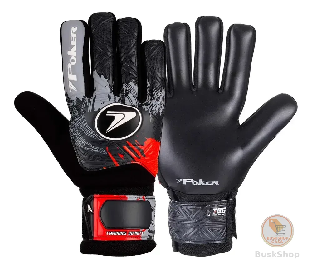 Luva Futebol De Campo Training Infinity 01130 Cor Chumbo Tamanho 10