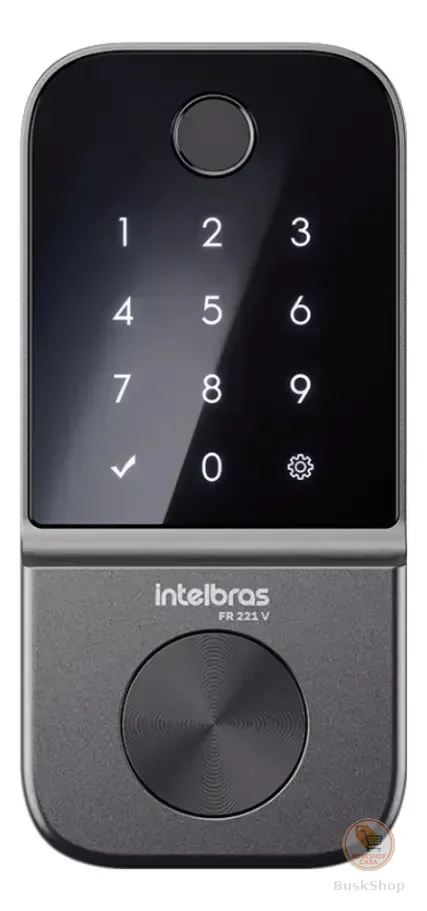 Fechadura Digital de Embutir Biométrica FR 221V Intelbras
