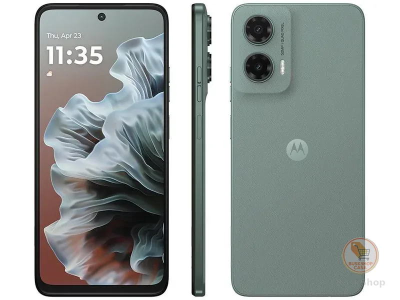 Smartphone Motorola ​Moto G35 256GB Cinza 5G 4GB RAM+8GB Ram Boost 5G 6,7" Câm. Dupla + Selfie 16MP