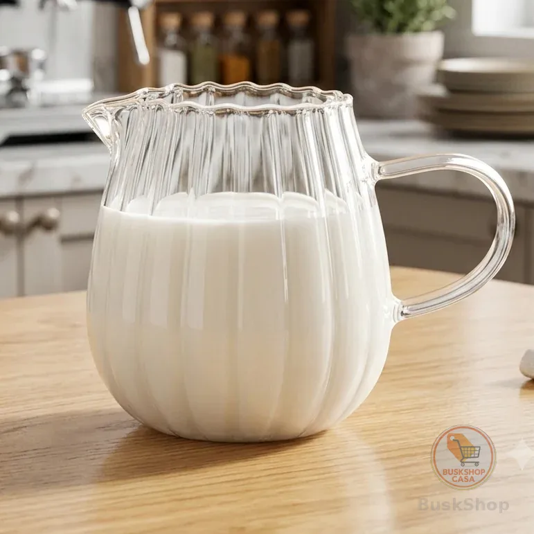 Jarra Leiteira De Vidro Borossilicato Lótus 300ml Hauskraft